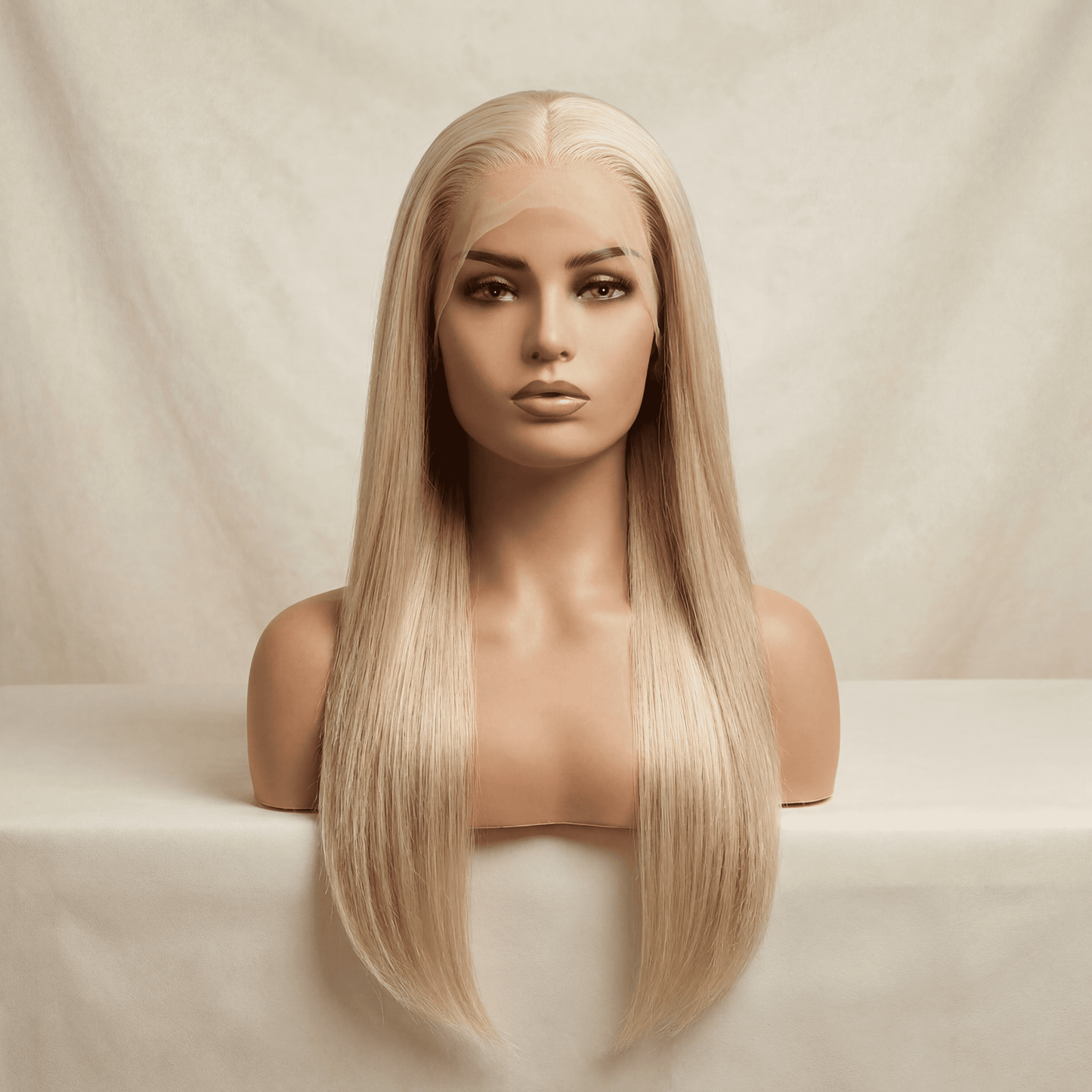13×6 HD Lace Light Blonde Synthetic Wig – Straight (22 Inch)