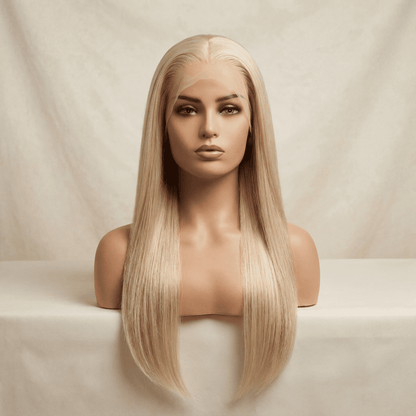 13×6 HD Lace Light Blonde Synthetic Wig – Straight (22 Inch)