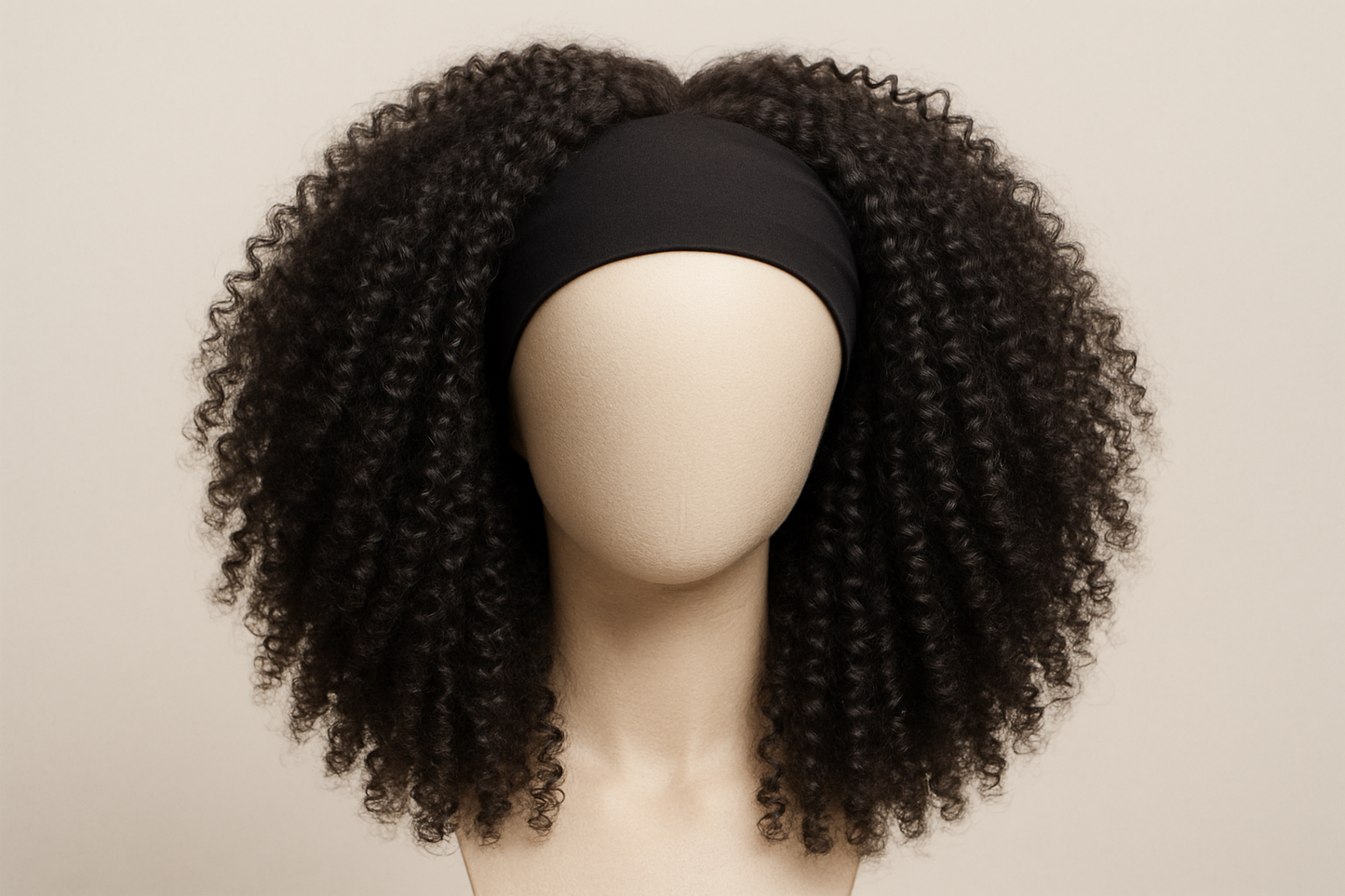 Synthetics Headband Wig - Kinky Curly